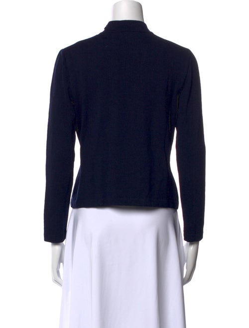 St. John Mock Neck Long Sleeve Top