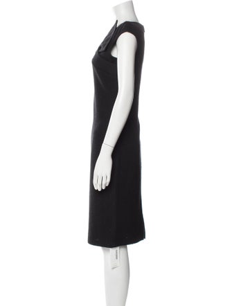 St. John V-Neck Knee-Length Dress