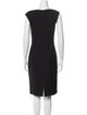 St. John V-Neck Knee-Length Dress