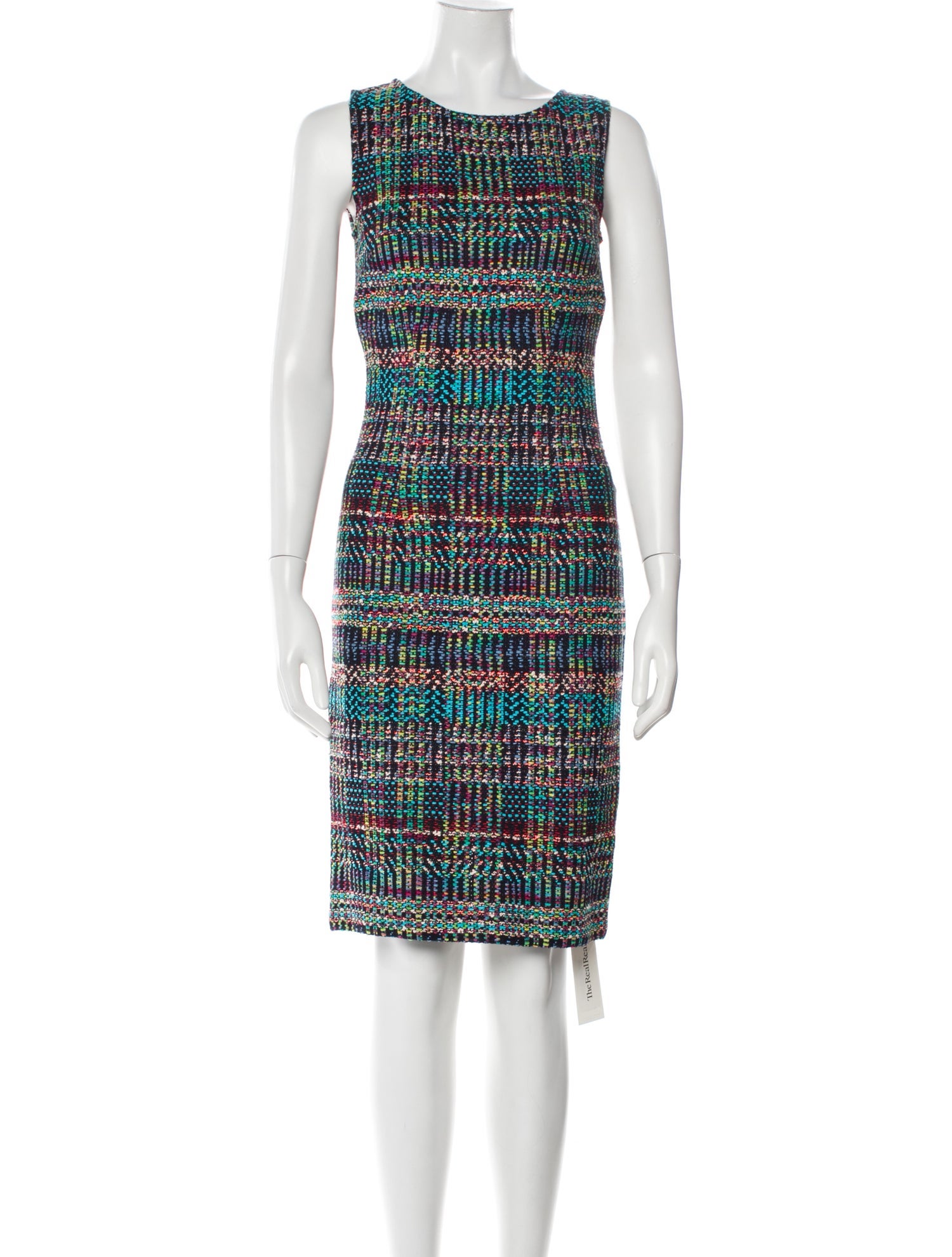 St. John Printed Knee-Length Dress