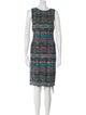 St. John Printed Knee-Length Dress