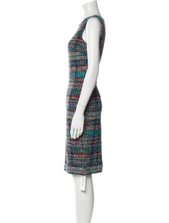 St. John Printed Knee-Length Dress