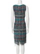 St. John Printed Knee-Length Dress