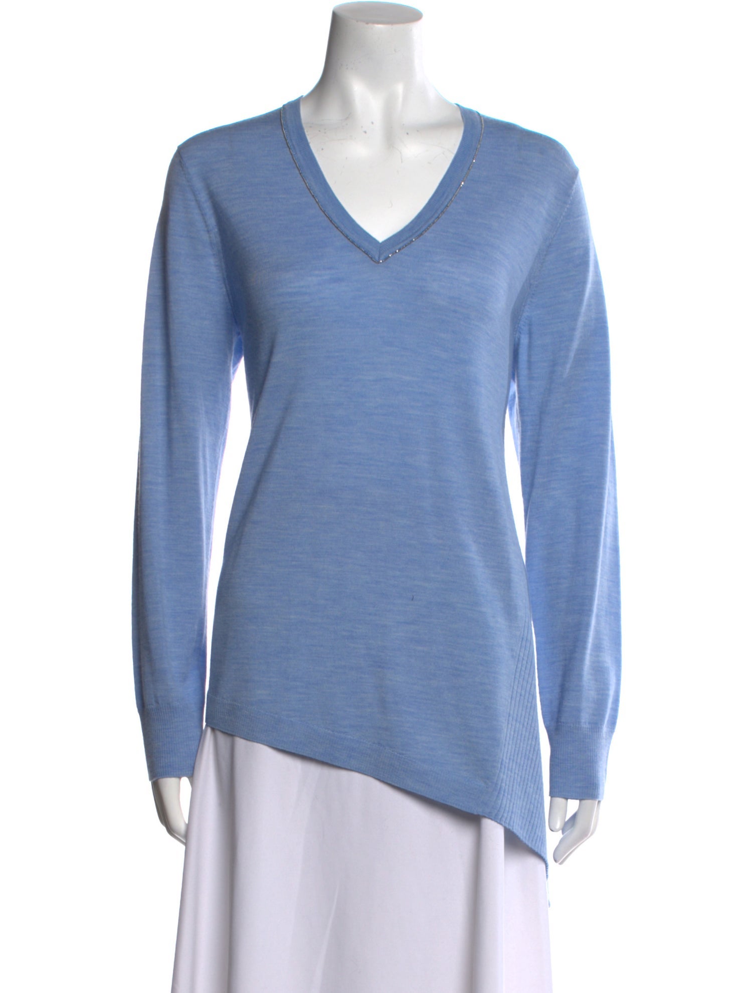 St. John Wool V-Neck Sweater
