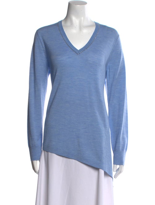 St. John Wool V-Neck Sweater