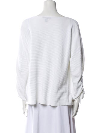 St. John Bateau Neckline Long Sleeve Top