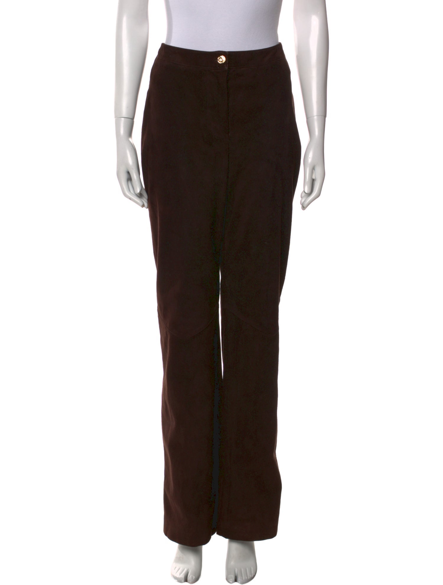 St. John Leather Wide Leg Pants