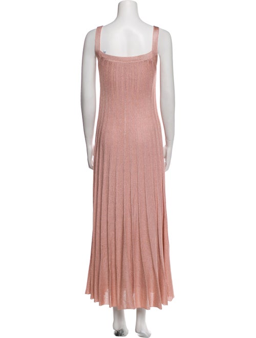 St. John Square Neckline Long Dress