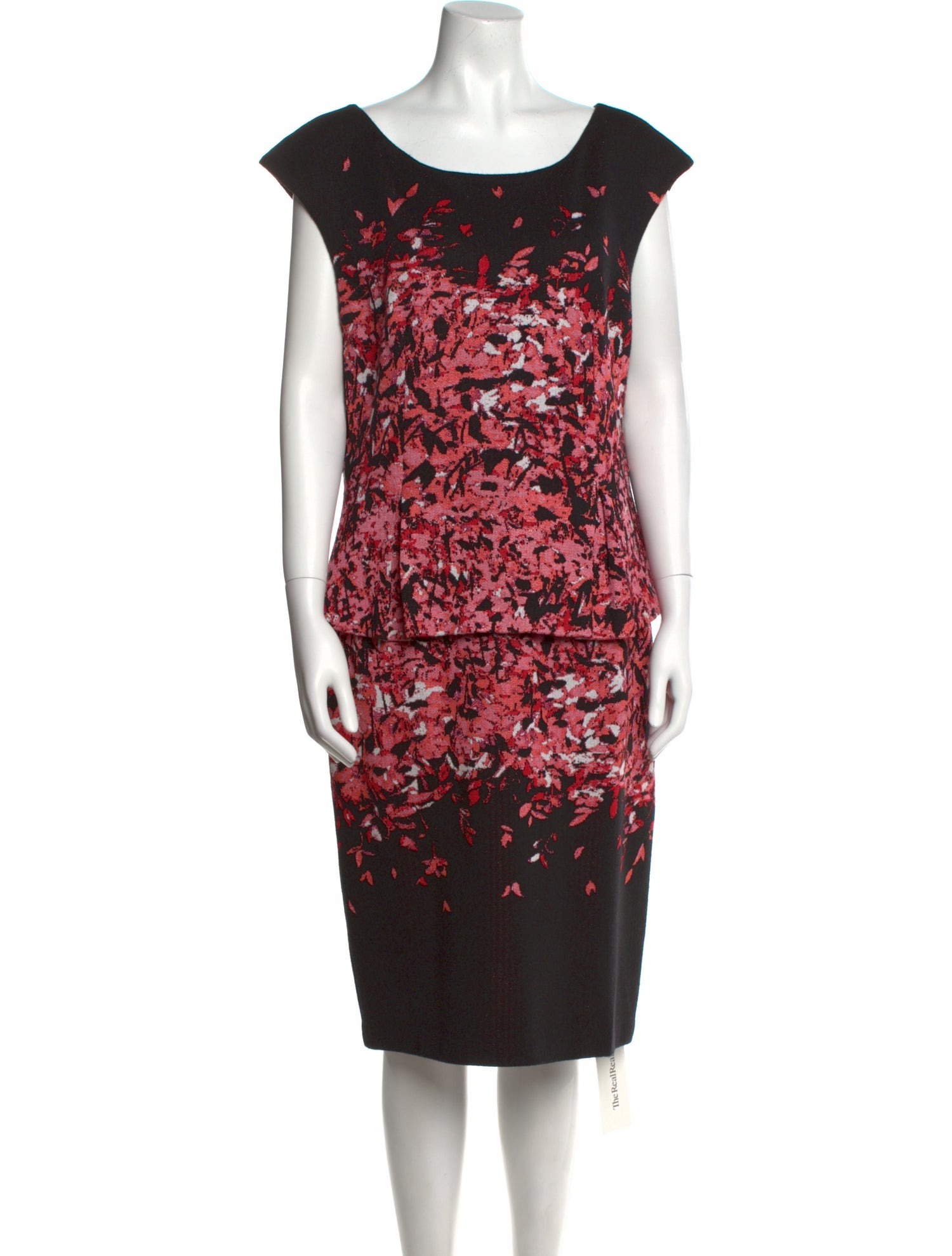 St. John Printed Knee-Length Dress