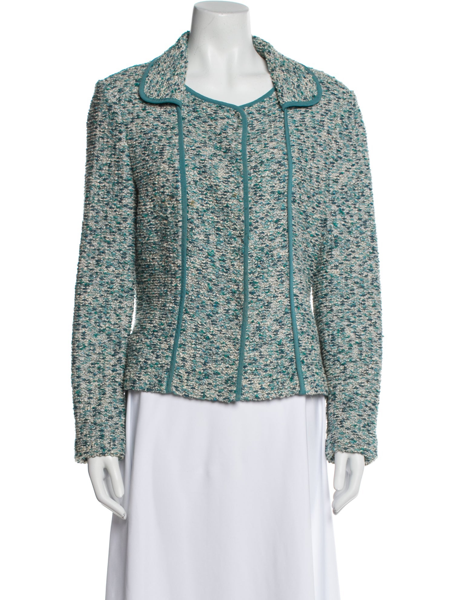 St. John Tweed Pattern Evening Jacket