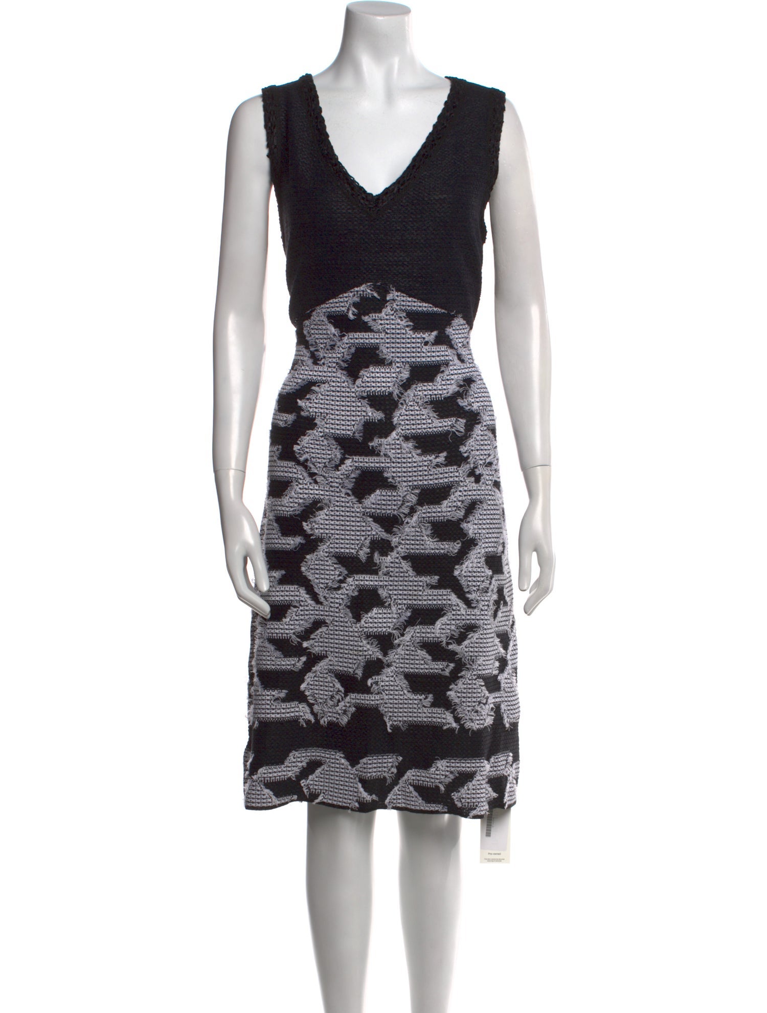 St. John Printed Knee-Length Dress