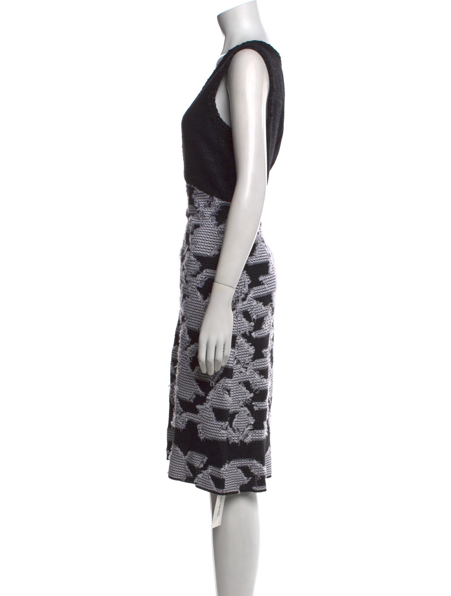 St. John Printed Knee-Length Dress