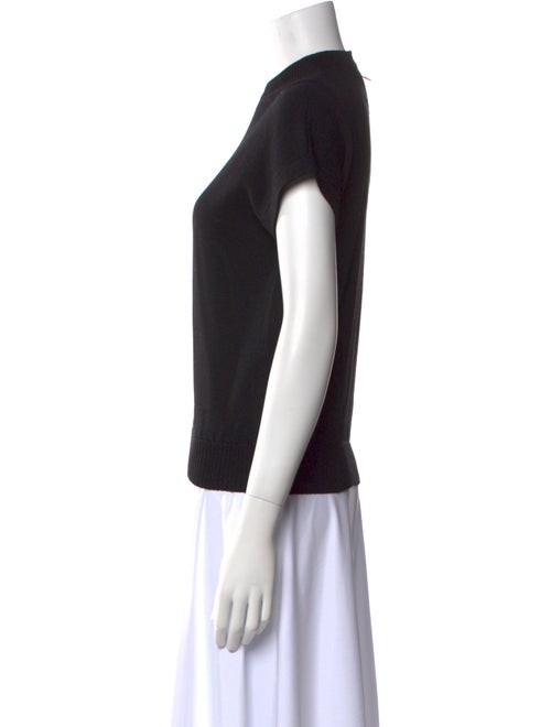 St. John Mock Neck Short Sleeve T-Shirt