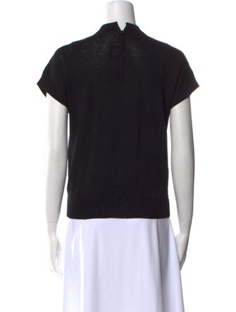 St. John Mock Neck Short Sleeve T-Shirt