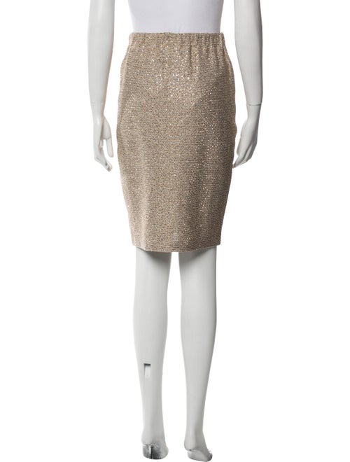 St. John Tweed Pattern Knee-Length Skirt