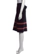 St. John Striped Knee-Length Skirt