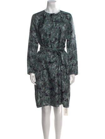 St. John Silk Knee-Length Dress