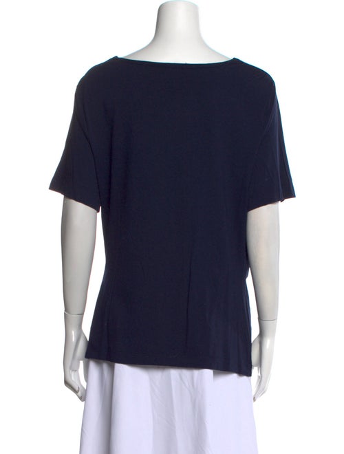 St. John Cowl Neck Short Sleeve T-Shirt