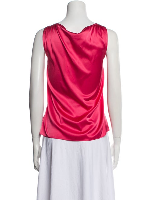 St. John Silk Scoop Neck Top