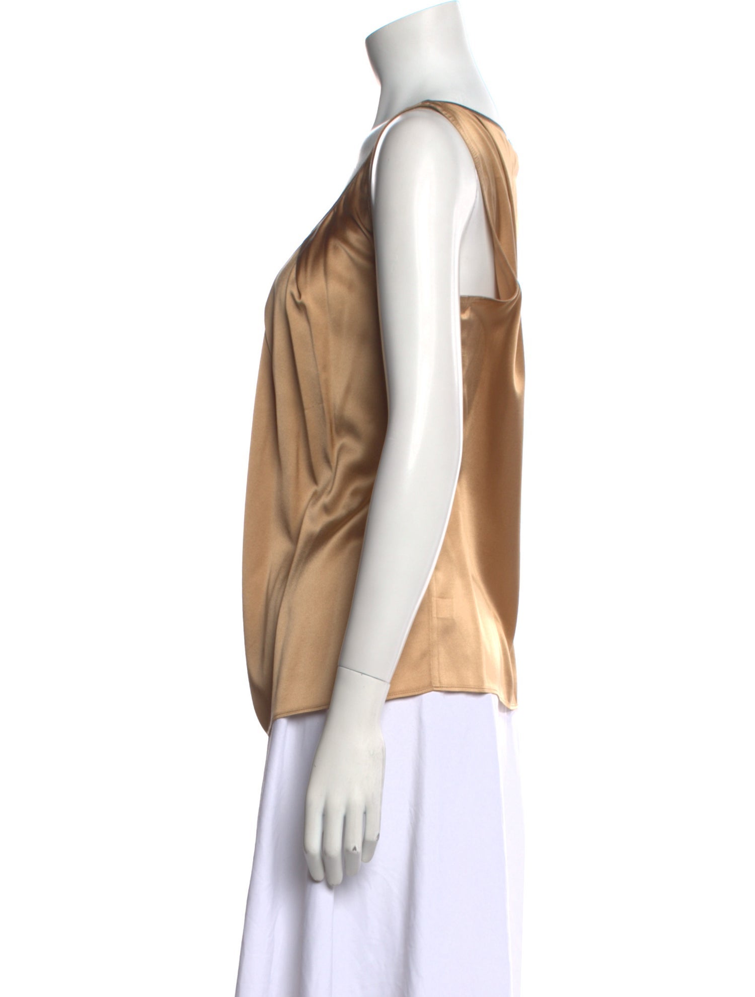 St. John Silk Scoop Neck Top