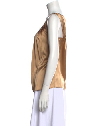 St. John Silk Scoop Neck Top