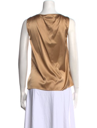 St. John Silk Scoop Neck Top