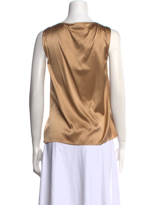 St. John Silk Scoop Neck Top