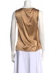 St. John Silk Scoop Neck Top