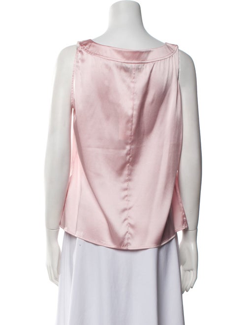 St. John Silk Scoop Neck Blouse