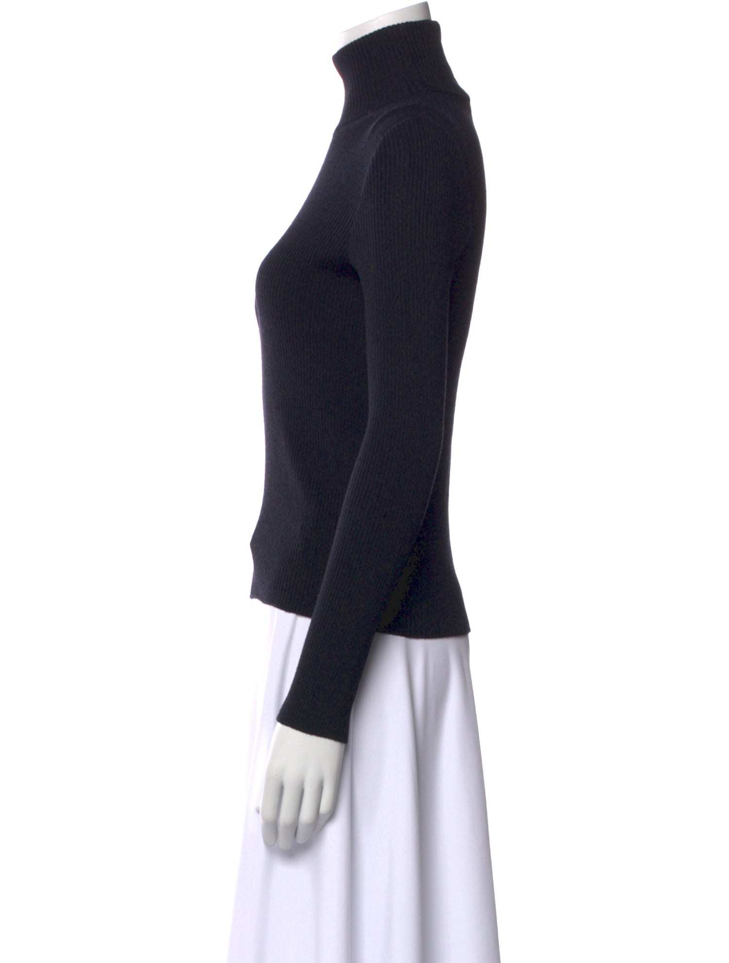 St. John Turtleneck Long Sleeve Top