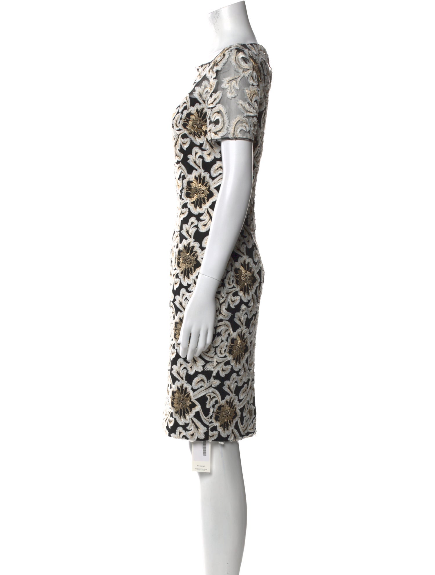 St. John Printed Knee-Length Dress