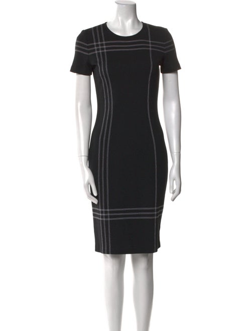 St. John Crew Neck Knee-Length Dress