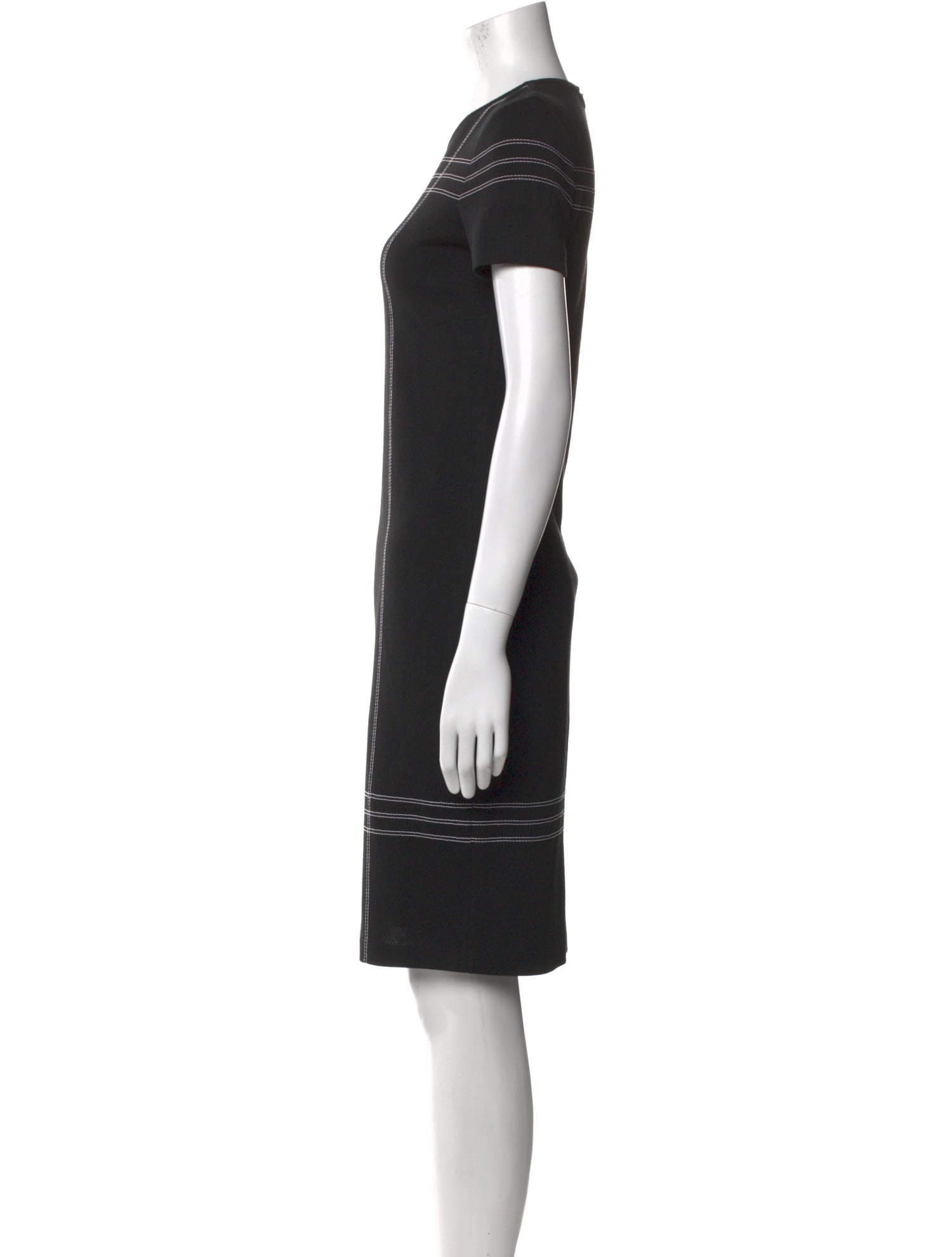 St. John Crew Neck Knee-Length Dress