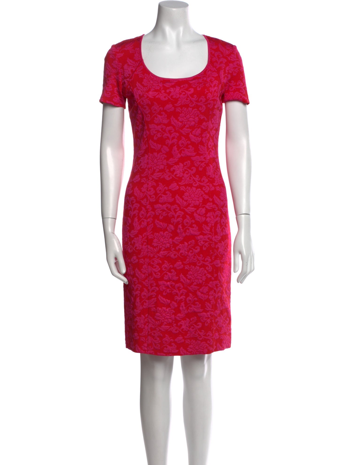 St. John Printed Knee-Length Dress