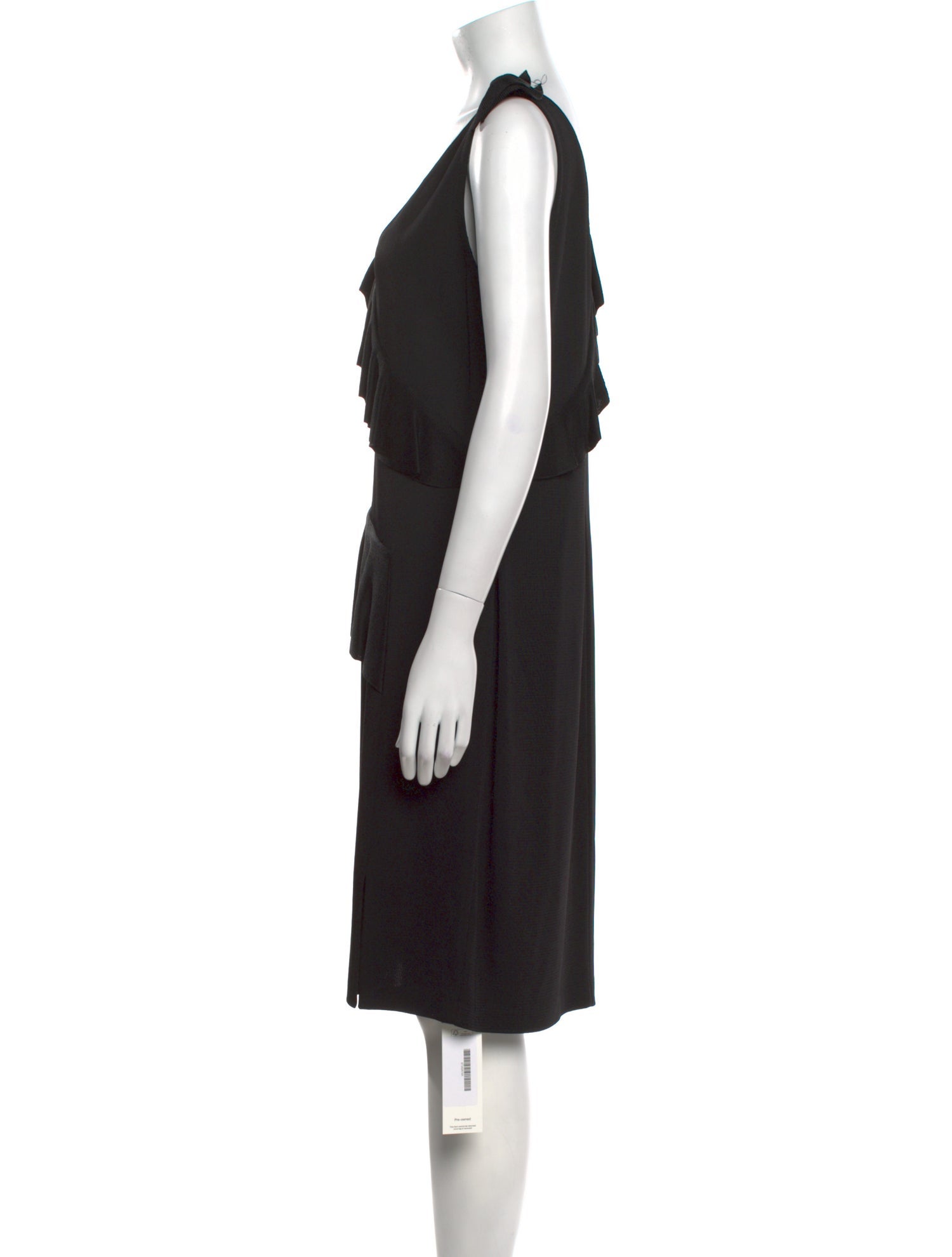 St. John V-Neck Knee-Length Dress
