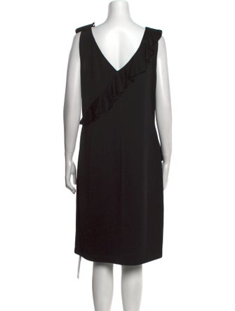 St. John V-Neck Knee-Length Dress