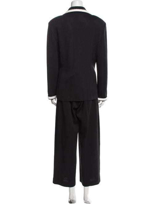 St. John Wool Striped Pant Set