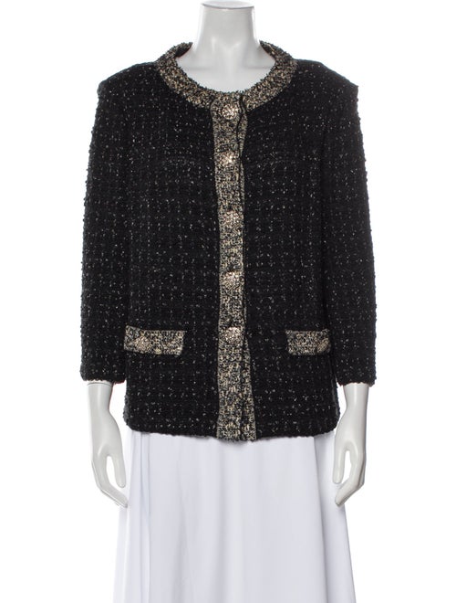 St. John Couture Wool Tweed Pattern Evening Jacket