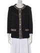St. John Couture Wool Tweed Pattern Evening Jacket