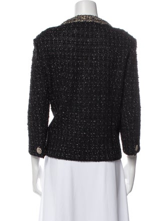 St. John Couture Wool Tweed Pattern Evening Jacket