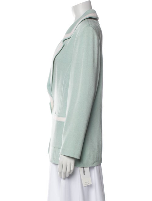 St. John Collection Wool Colorblock Pattern Blazer