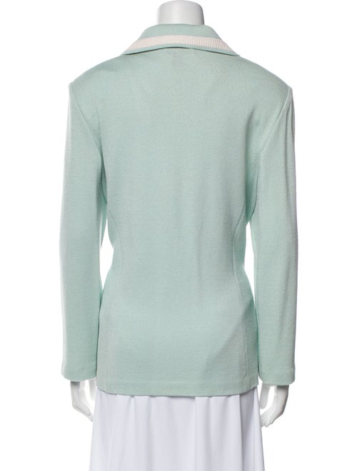 St. John Collection Wool Colorblock Pattern Blazer