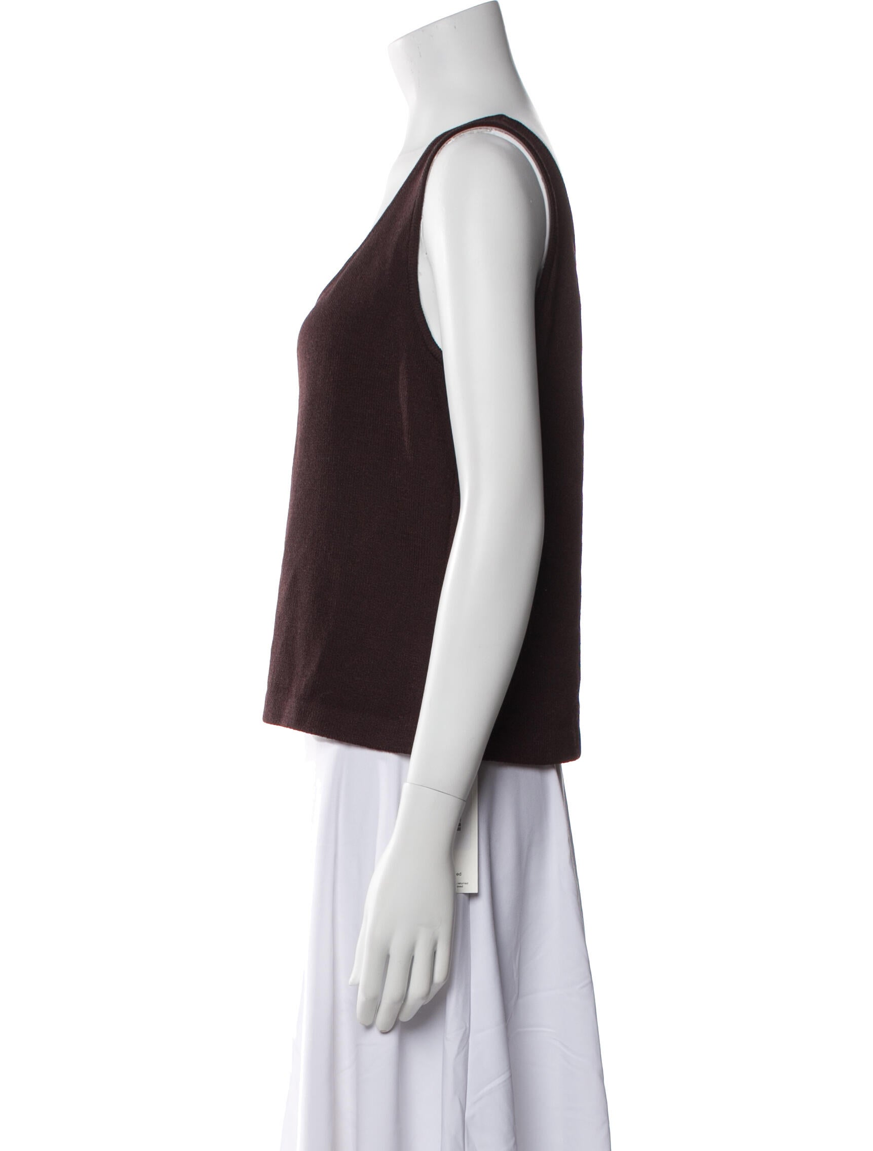 St. John Scoop Neck Sleeveless Top w/ Tags