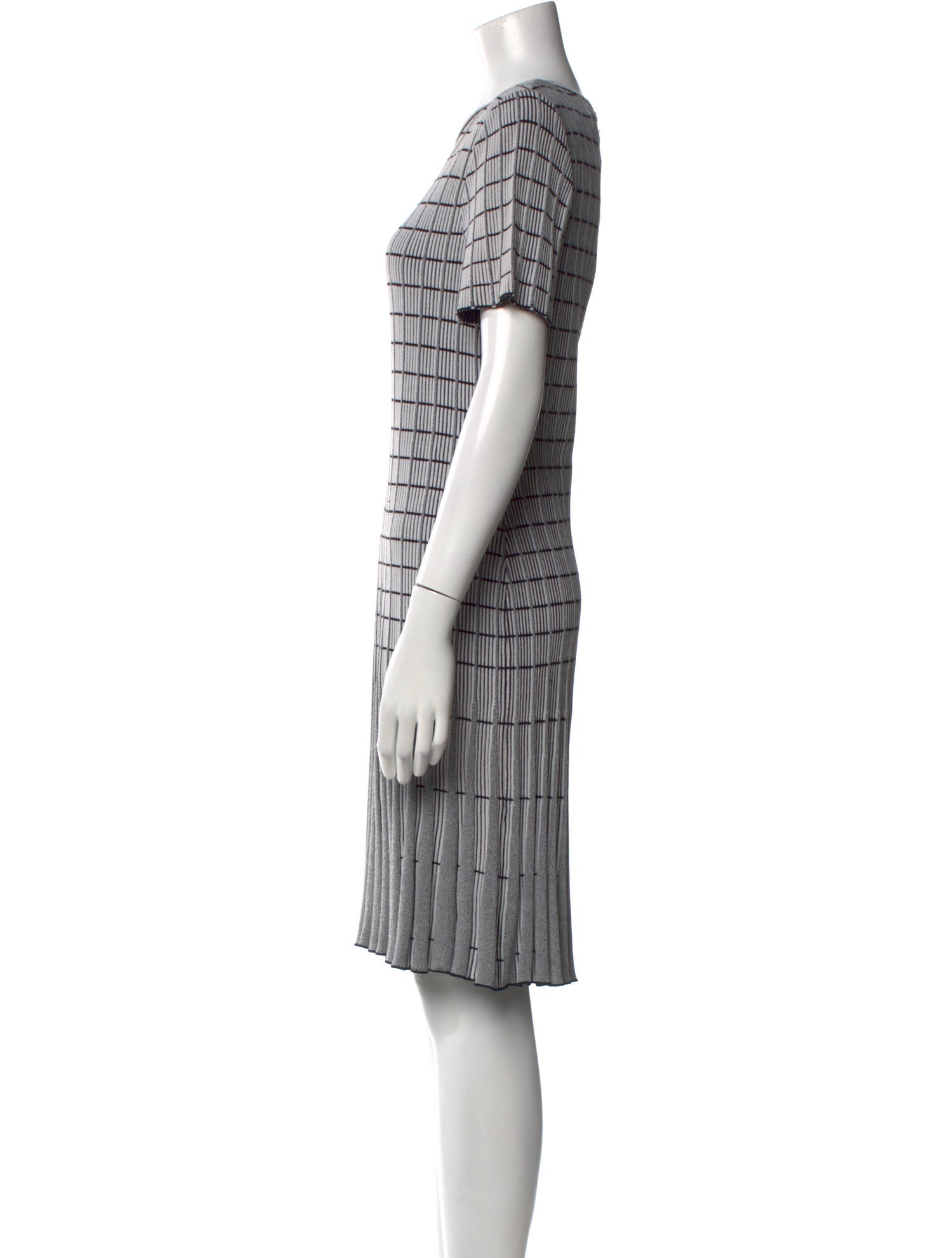 St. John Striped Knee-Length Dress