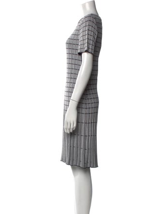 St. John Striped Knee-Length Dress