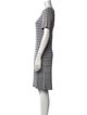 St. John Striped Knee-Length Dress
