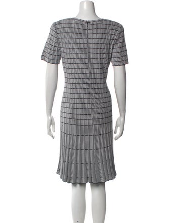 St. John Striped Knee-Length Dress