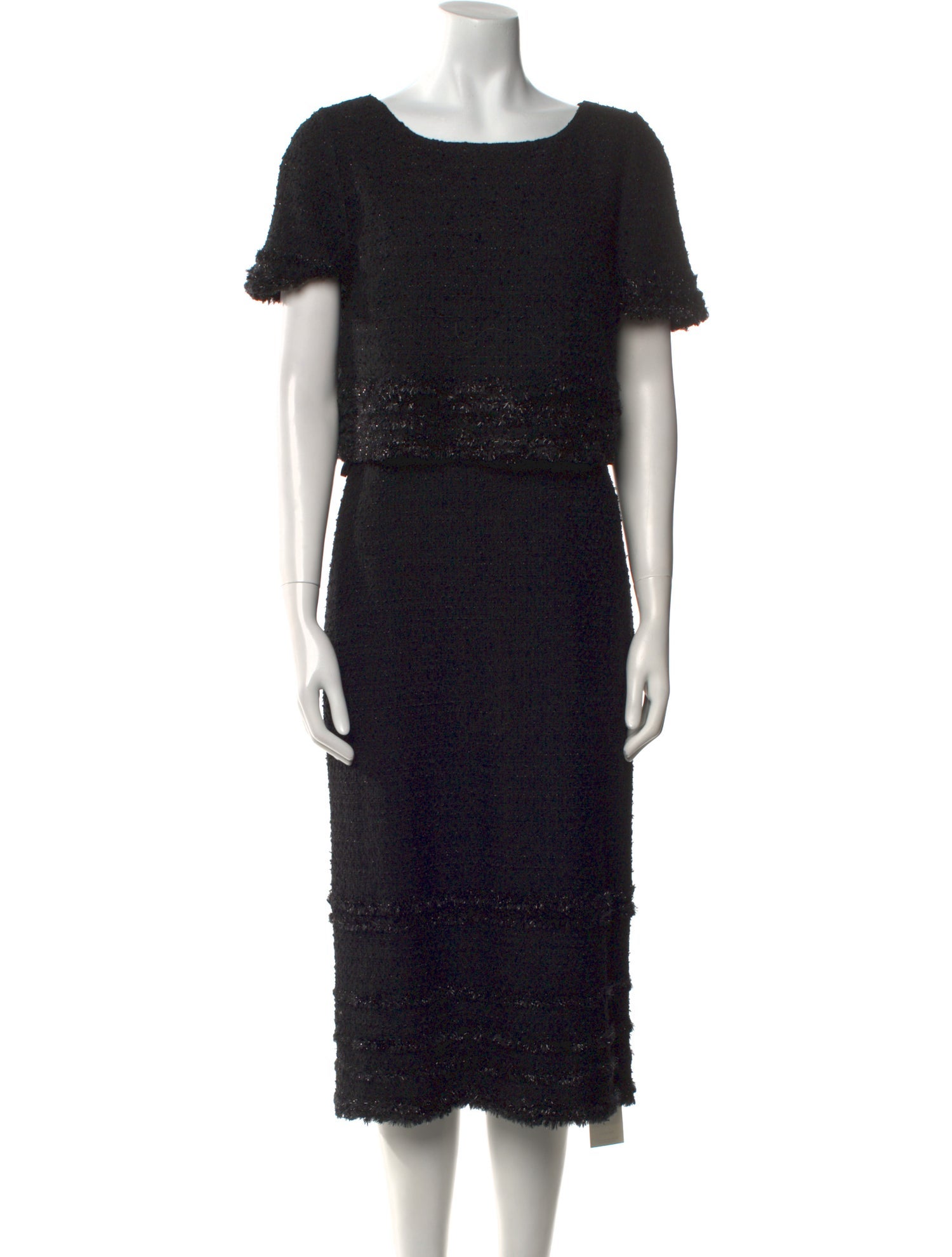 St. John Bateau Neckline Long Dress w/ Tags