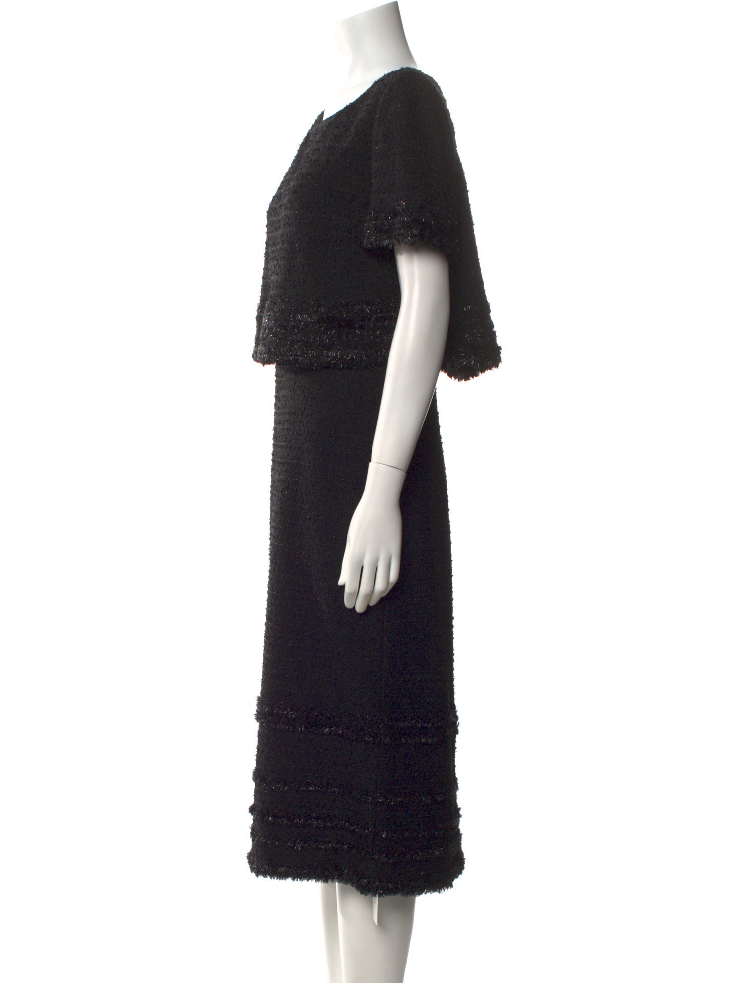 St. John Bateau Neckline Long Dress w/ Tags