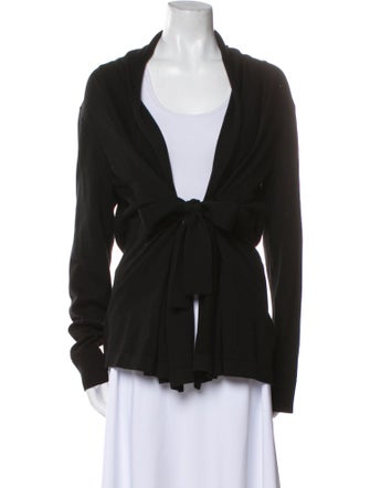 St. John Silk V-Neck Sweater